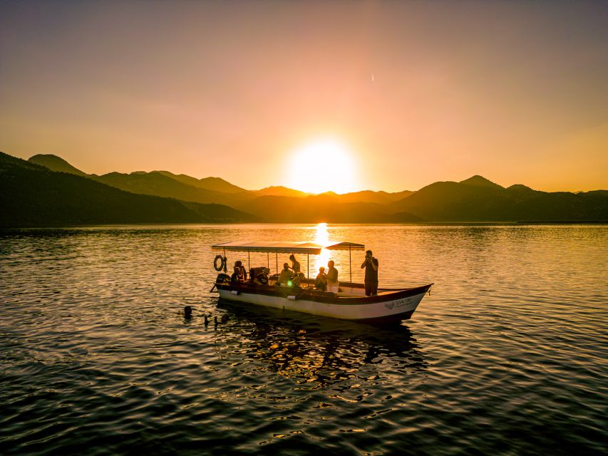 Sunset Boat Tour on Shkodra Lake